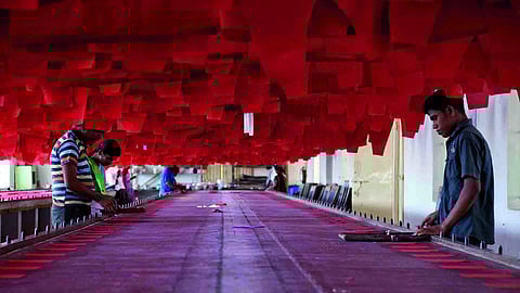 Both skilled and unskilled workers find employment at different stages.