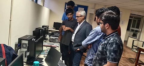 Computer training course being conducted at Bengaluru’s RV College of Engineering