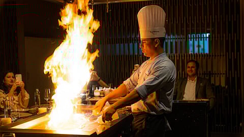 Culinary theatrics are a part of Teppanyaki meals