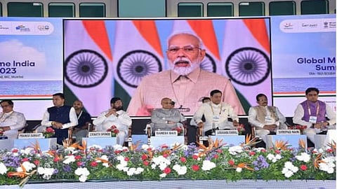 Prime Minister Narendra Modi inaugurated the GMIS 2023 and laid foundation stones for 21 projects worth Rs18,800 crore