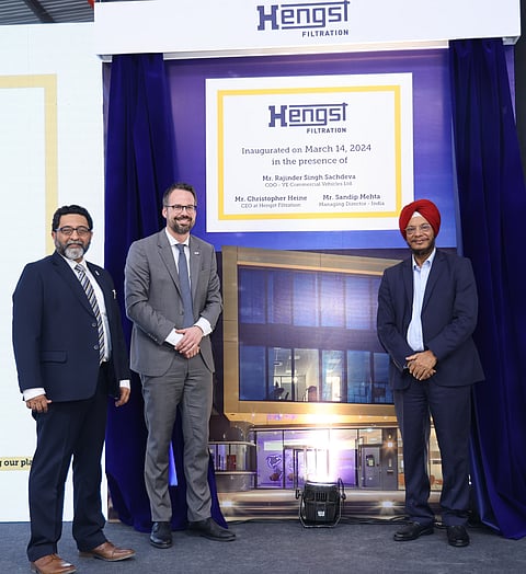 Heine (second from left): India represents a significant growth opportunity