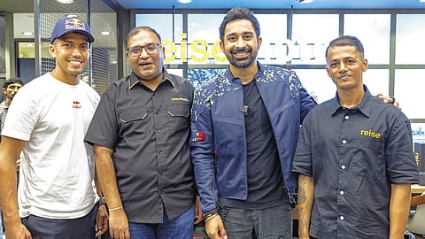 Mahansaria (second from left): offering quality products at affordable prices