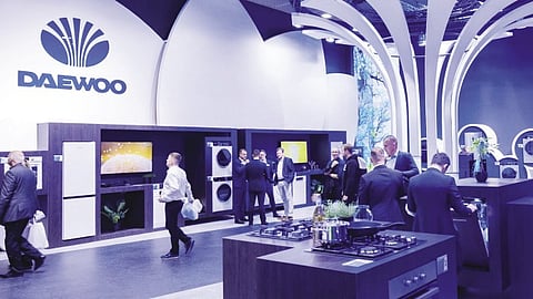 Daewoo stall in an international exhibition