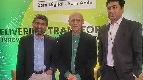 Soota (centre) thanks the Board for its guidance