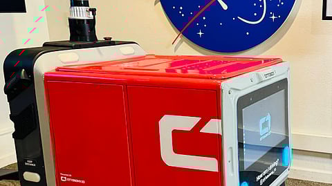 Designed by an
Indian team
the Level 4
Ottonomy Self driven
Robot during
a test
demo at NASA
Ames Research
Center, California.