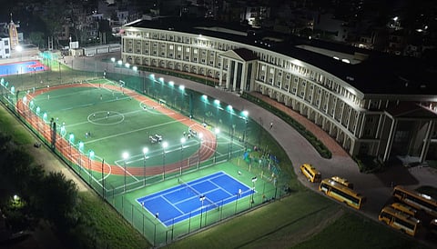 Multi sports facility set up at KR Mangalam School (Bahadurgarh)