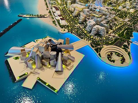 $1 billion Guggenheim Abu Dhabi UAE, Saadiyat Island designed by Frank Gehry