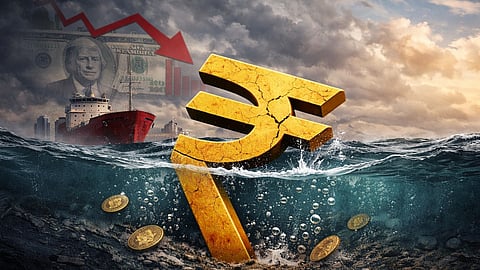 Sinking rupee, growing economy