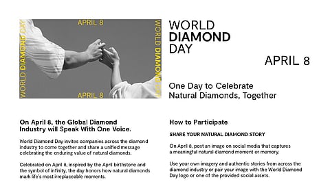 Natural Diamond Council Launches World Diamond Day on April 8, 2026