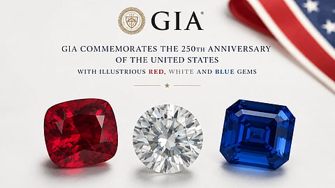 GIA Commemorates the 250th Anniversary of the United States with Illustrious Red, White & Blue Gems
