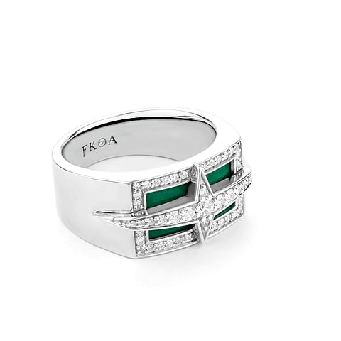 Malachite Axis Ring