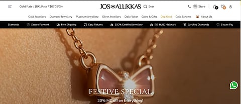 Jos Alukkas Unveils New Website for a Seamless Online Jewellery Shopping Experience