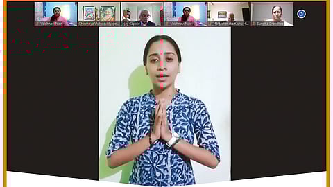 Vidyarambham ceremony at Chinmaya Vishwavidyapeeth (CVV)