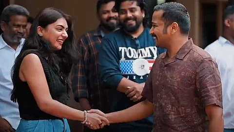 Nazriya Nazim and Basil Joseph from the switch-on ceremony of Sookshmadarshini