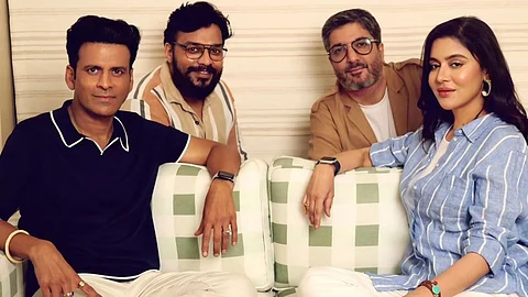 (from left) Manoj Bajpayee, Apoorv Singh Karki, Vikram Khakhar and Shabana Raza Bajpayee