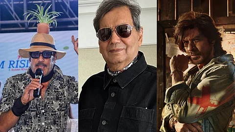 (from left) Jackie Shroff, Subhash Ghai and Shah Rukh Khan