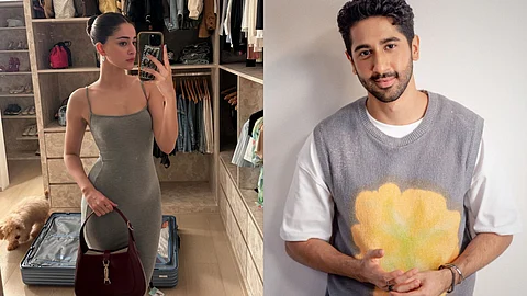 Ananya Panday (left) and Vihaan Samat