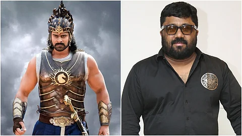 A still from Baahubali; KE Gnanavel Raja