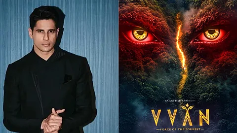 Sidharth Malhotra and the poster of Vvan