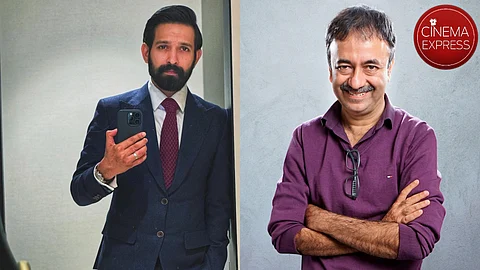 Vikrant Massey (left) and Rajkumar Hirani