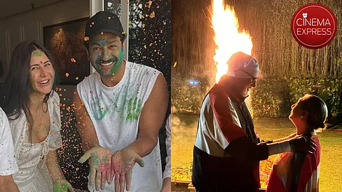 Katrina Kaif, Vicky Kaushal, Amitabh Bachchan, Jaya Bachchan celebrate Holi in style, see photos