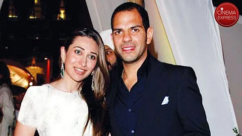 Karisma Kapoor (L) and Sunjay Kapur (R)