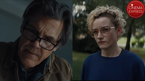 Josh Brolin (L) and Julia Garner (R) in Weapons