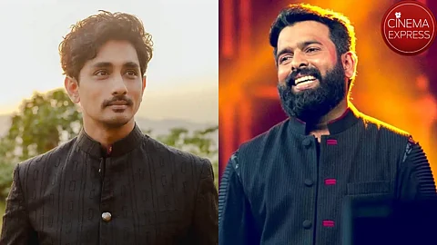 Siddharth (L) and Santhosh Narayanan (R)