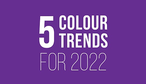 5 Inspiring Colours Trends for 2022