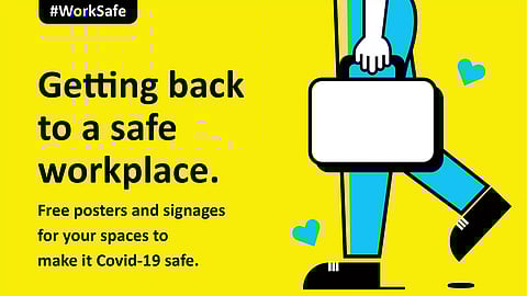 Corona Safe Work Spaces - Download Posters by NH1 Design