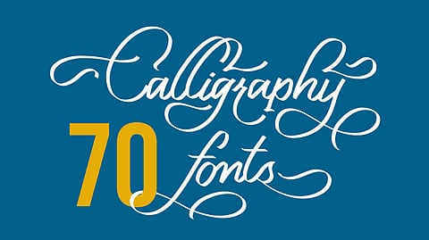 70 Free Calligraphy Fonts Every Designer Should Use!