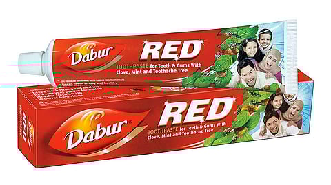 Dabur Red Toothpaste removed it's outer Carton Paper!