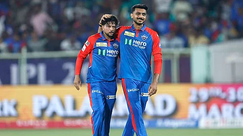 Kuldeep Yadav with Axar Patel