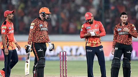 Shreyas Iyer with Abhishek Sharma