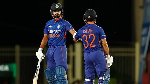 Ishan Kishan with Shreyas Iyer