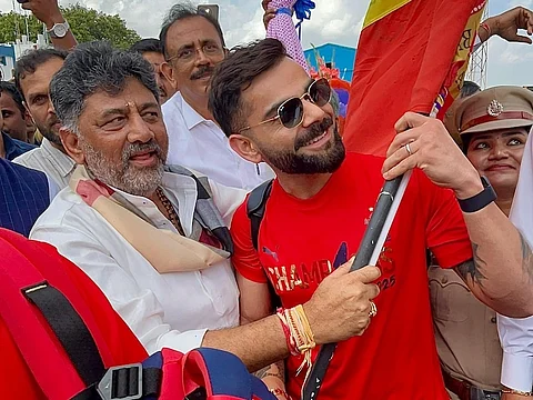 Deputy CM DK Shivakumar, Virat Kohli