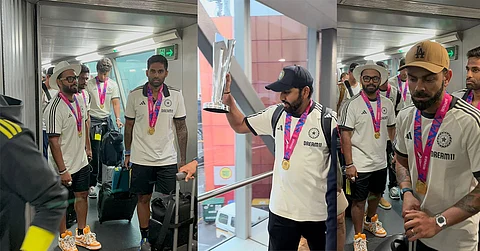 एयरपोर्ट से लेकर आईटीसी मौर्या तक….. हर जगह छाया Team India का खुमार