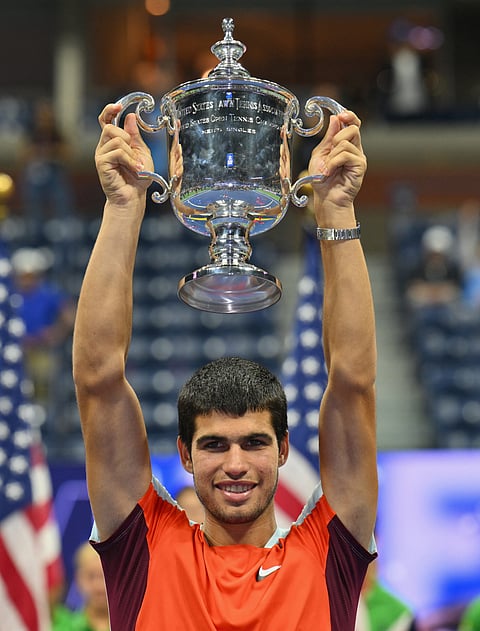 ANGELA WEISS/agence france-presse
CARLOS Alcaraz emerges as the new face of tennis after ruling the US Open.