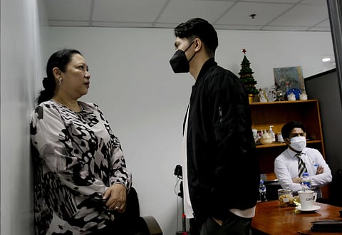 Atty. Alma Mallonga and Vhong Navarro. Photo by Analy Labor for Daily Tribune.