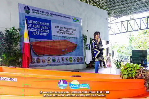 DENR turns over boats for cleanups