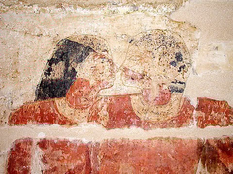 Photograph courtesy of Wikimedia Commons
An intimate portrait of Niankhkhum and Khnumhotep.