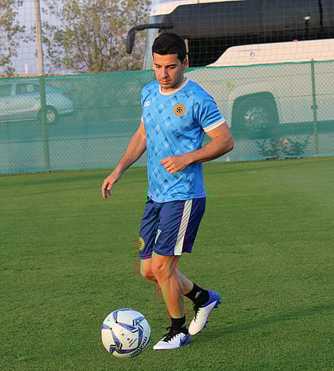 Photograph courtesy of PFF
NATURALIZED player Bienvenido Marañon raises the need for the Philippine Azkals to win in the international arena.