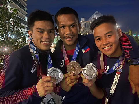 Carlo Paalam, Eumir Marcial and Nesthy Petecio have to shine in the 19th Asian Games if they want to make a return to the Olympics. | PHOTOGRAPH COURTESY OF EUMIR MARCIAL/IG