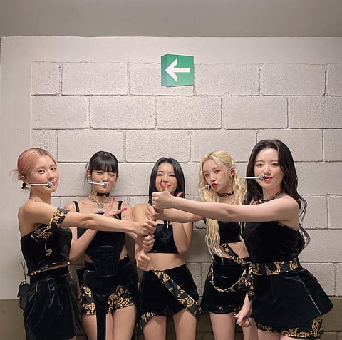 PHOTOGRAPH COURTESY OF IG/OFFICIAL (G)I-dle
K-POP group (G)I-dle. From left: Miyeon, Minnie, Soyeon, Yuqi and Shuahua.