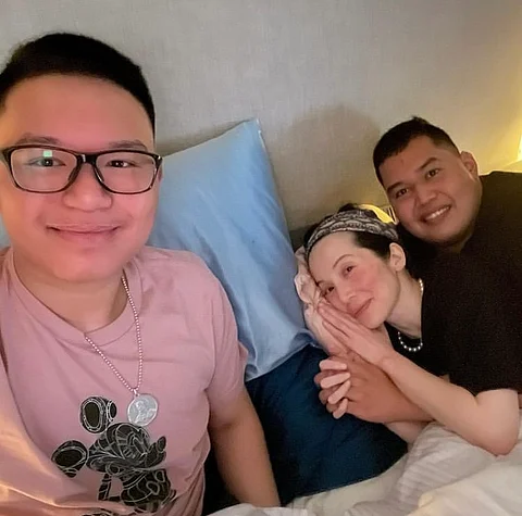 Kris Aquino with sons Josh and Bimby (Photo: Kris Aquino / Instagram)
