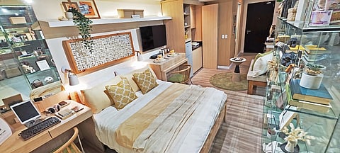 Furnished model unit highlights the comfortable, dynamic lifestyle, and can-do living at Centralis Towers.