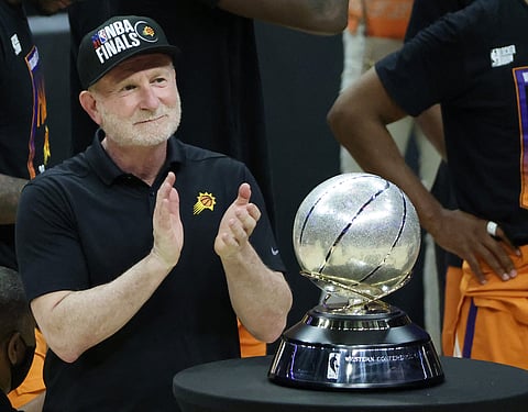 HARRY HOW/AGENCE FRANCE-PRESSE
Phoenix Suns owner Robert Sarver gets slapped a hefty $10 million fine by the National Basketball Association.