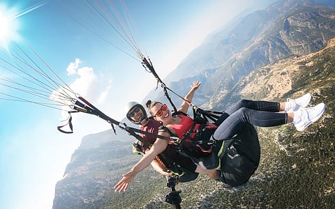Try paragliding to conquer your fear of heights. | PHOTOGRAPH COURTESY OF AXA