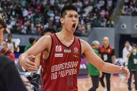 CARL Tamayo and the UP Fighting Maroons are aiming to remain unbeaten against FEU on Saturday in the Season 85 UAAP men’s basketball tournament. Photo by Rio Deluvio