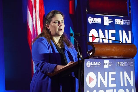 USAID Philippines Acting Deputy Mission Director Jennifer Crow underscored the importance of empowering out-of-school youth as contributors to economic resilience and inclusive growth. (Photo courtesy of the US Embassy)